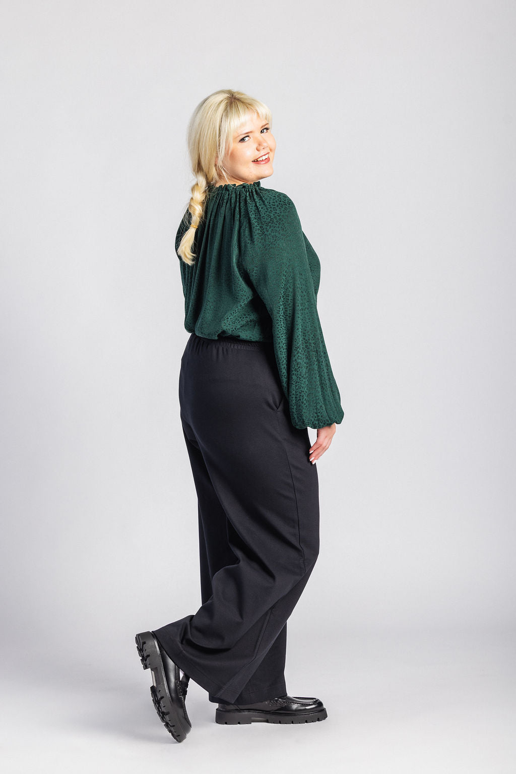 Paloma Blouse, Emerald Leo