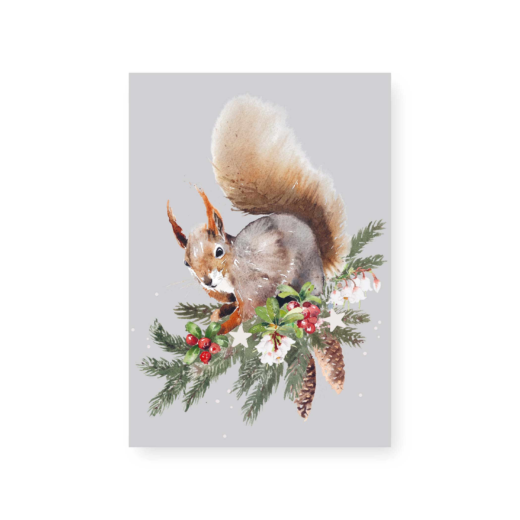 Jouluorava joulukortti