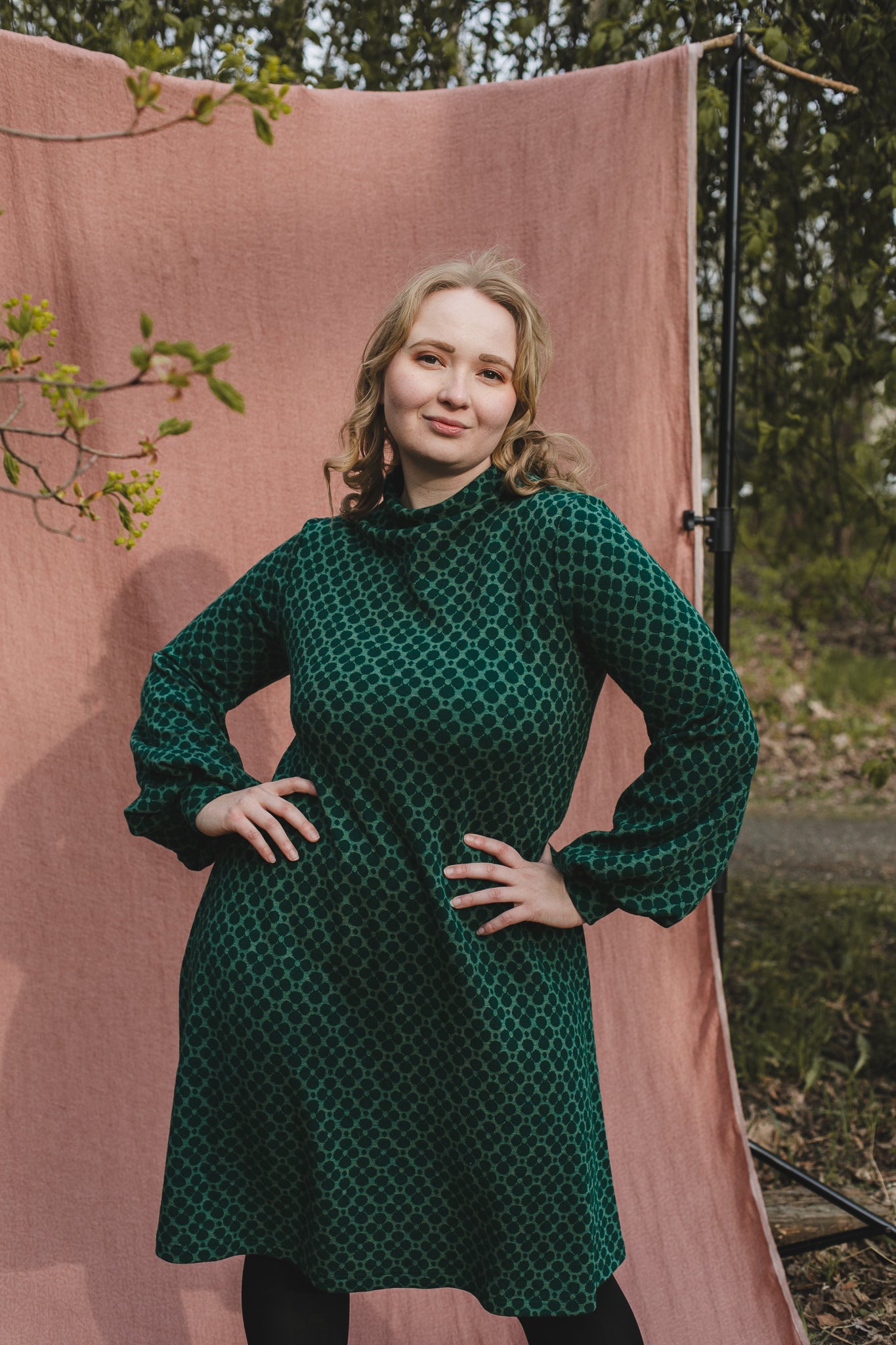 PUFFI merinovillamekko, Apila vihreä