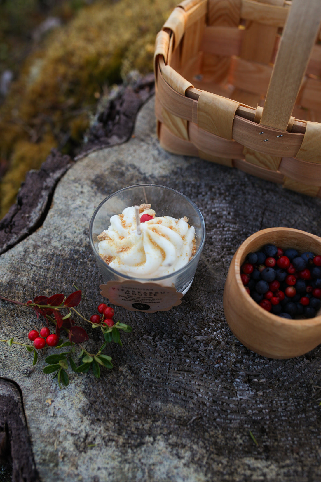 Piparkakkumousse Kynttilä