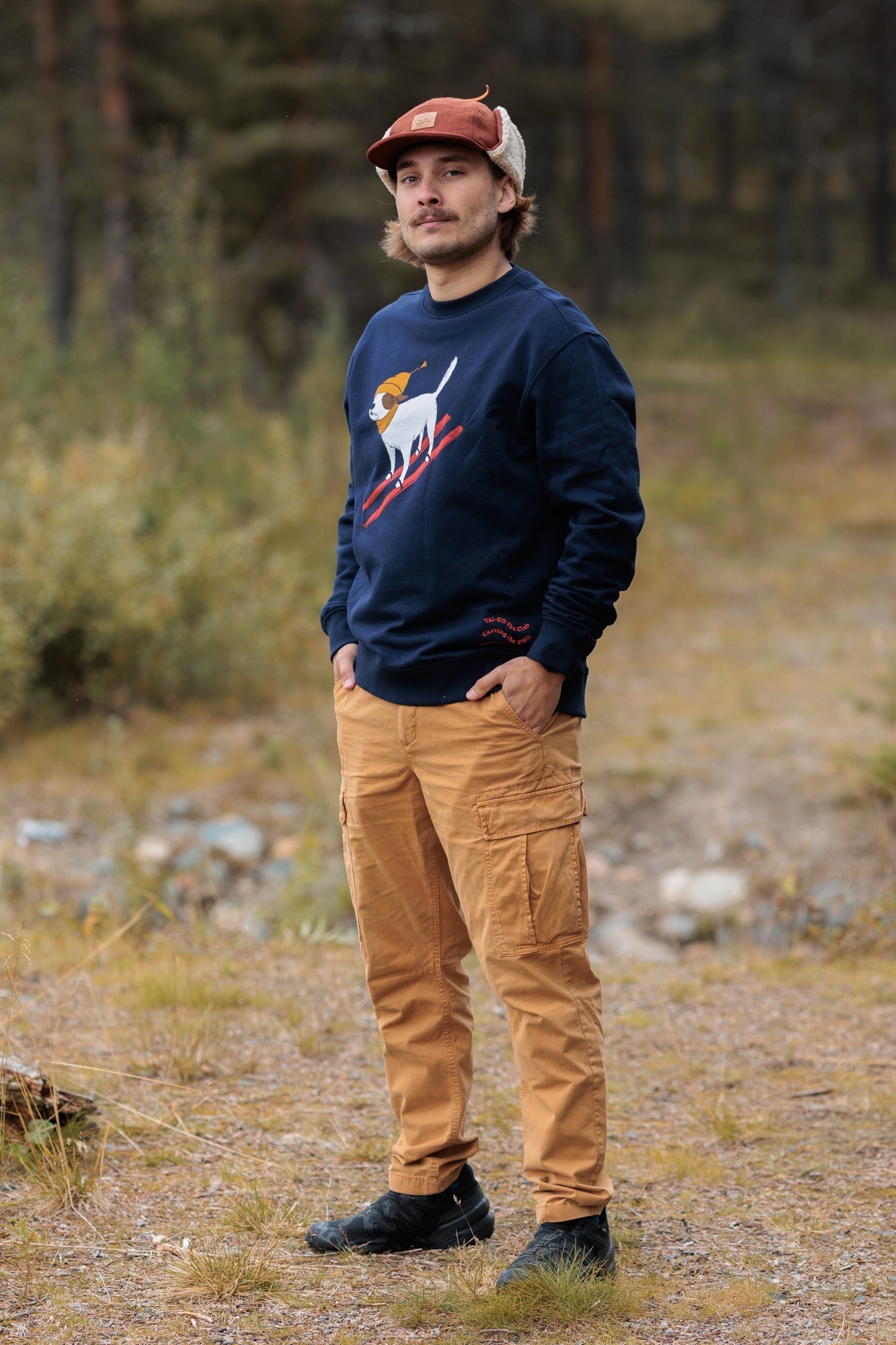 Ski Dog Collegepaita, Navy