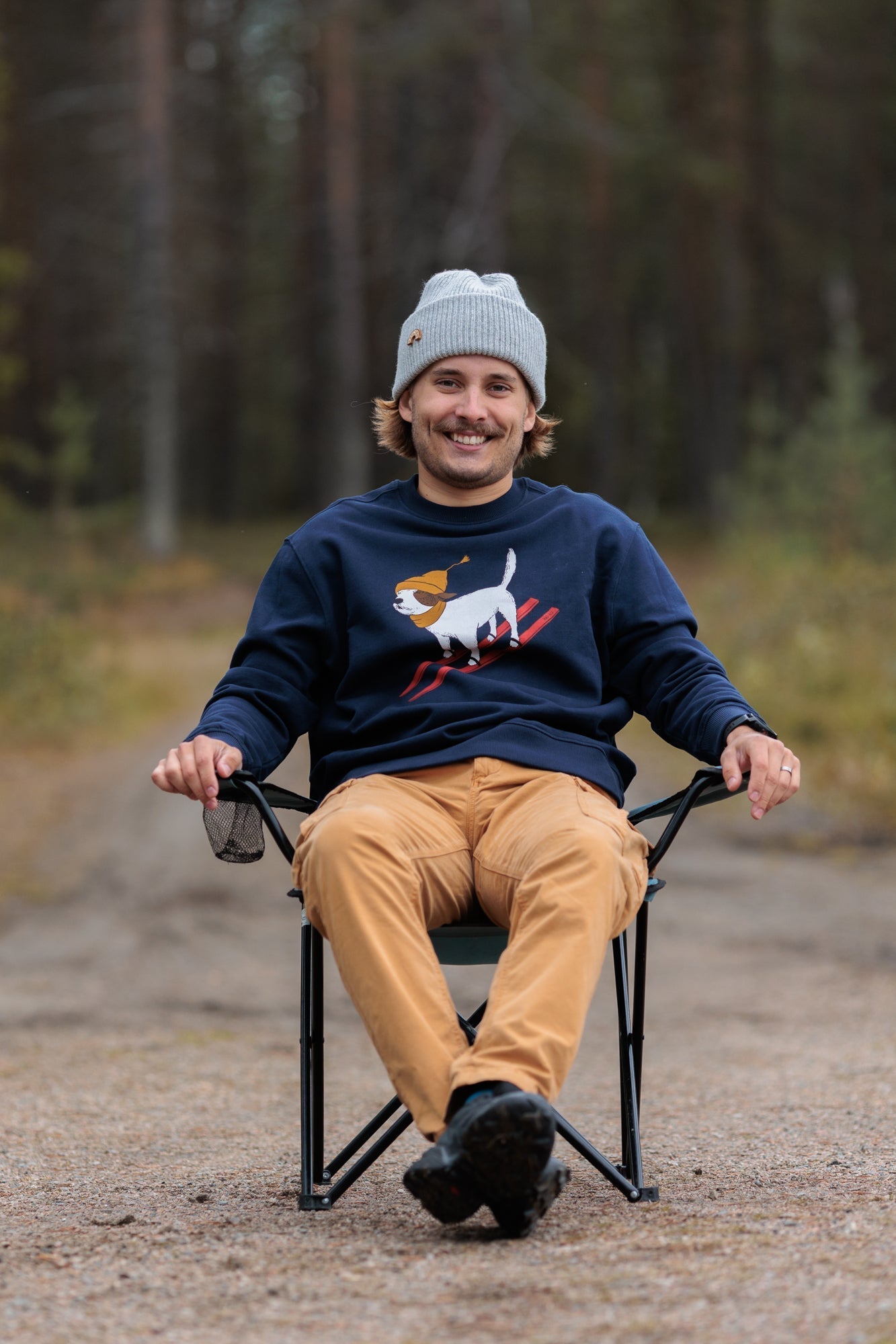 Ski Dog Collegepaita, Navy