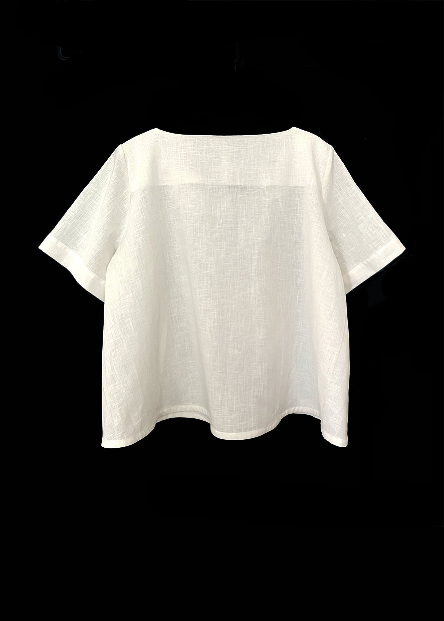 Suburban Top Linen Off-White