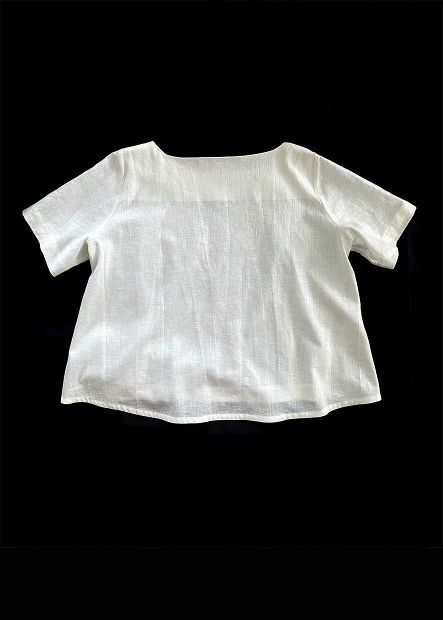 Suburban Top Linen Off-White