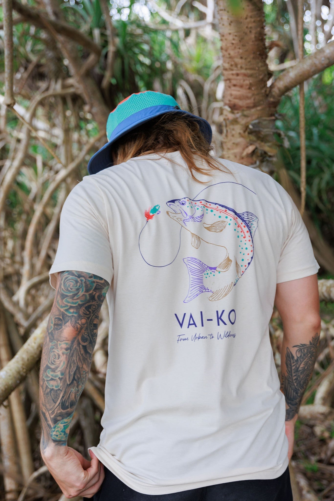 Taimen T-shirt, Birch White