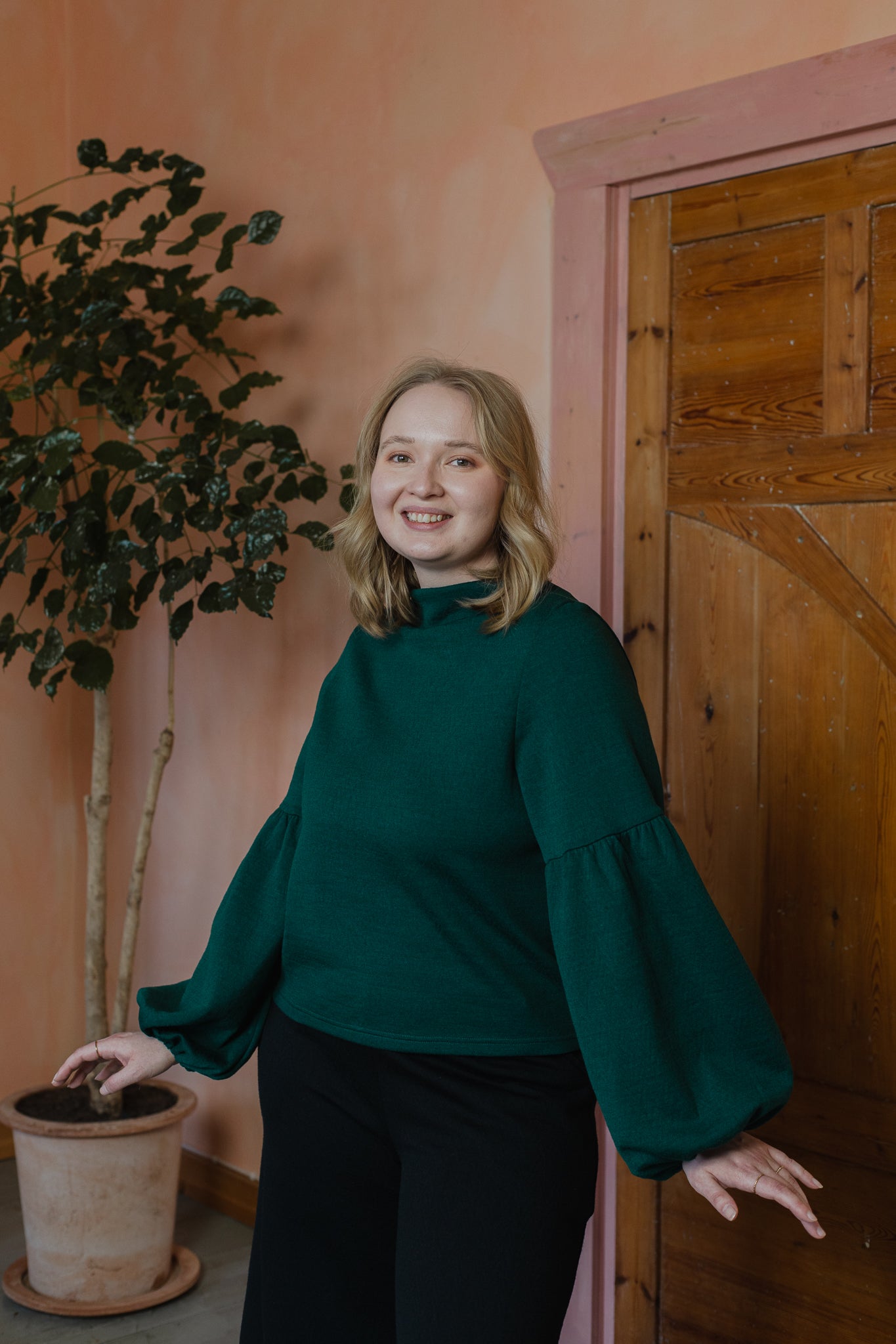 TALVIKKI merinovillapaita, Kaarna Vihreä