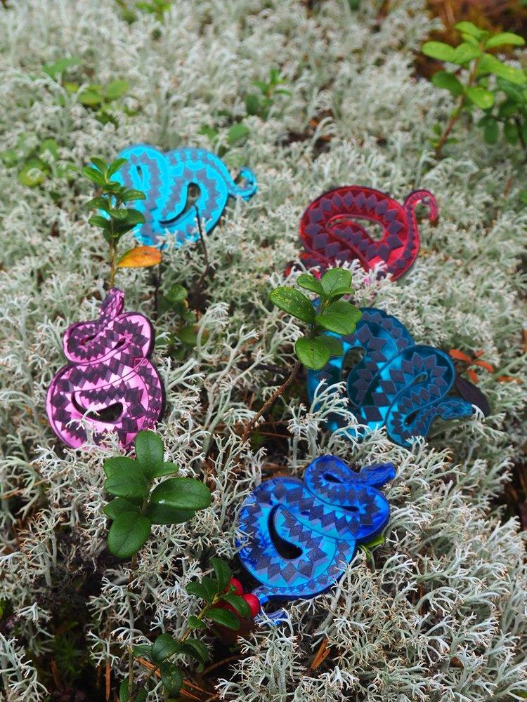 Viper Earrings, Acrylic