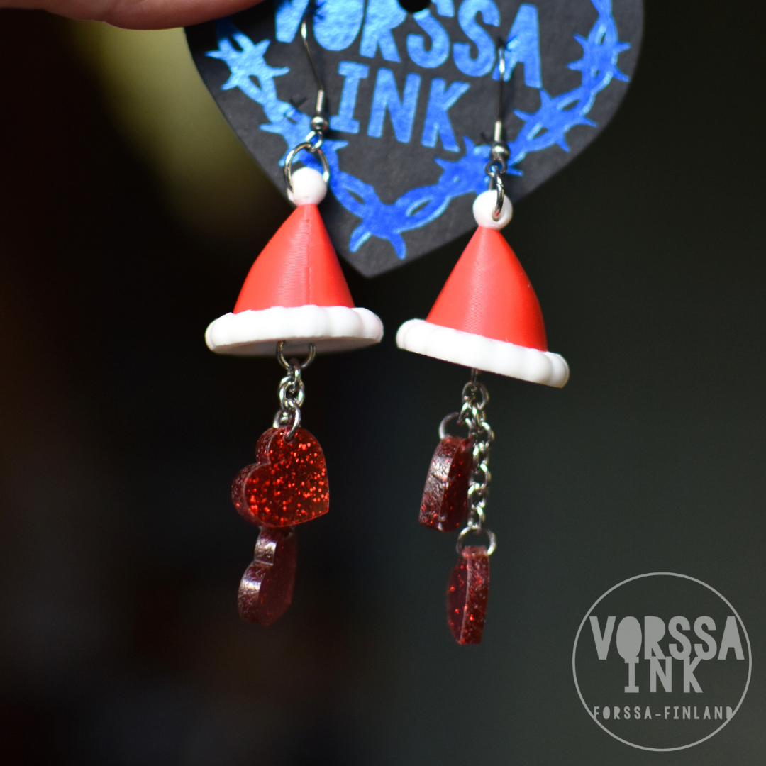 Tonttulakki Korvakorut