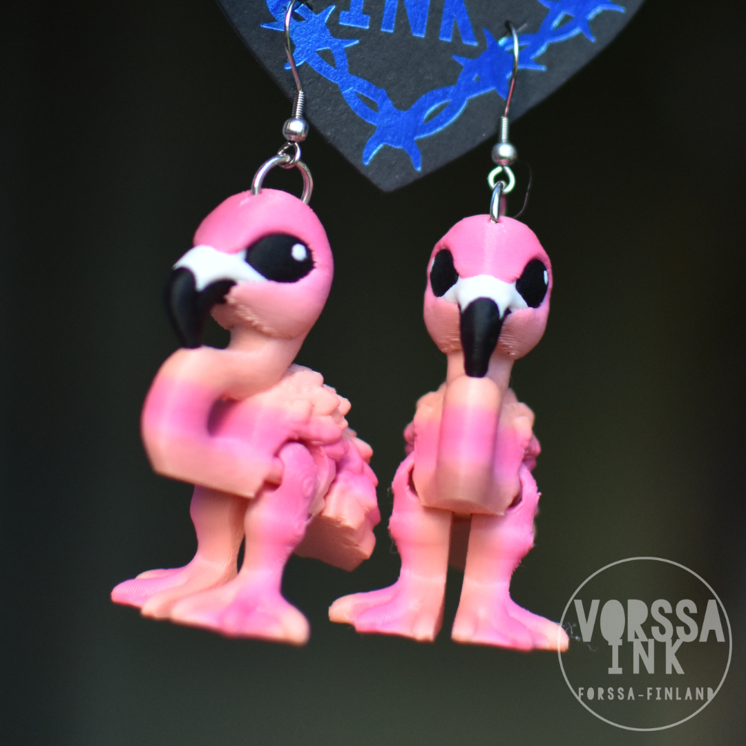 Steppaava Flamingo Korvakorut