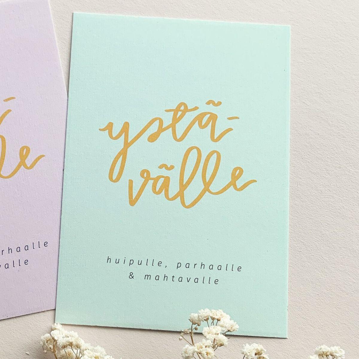 Ystävälle, minttu - postikortti