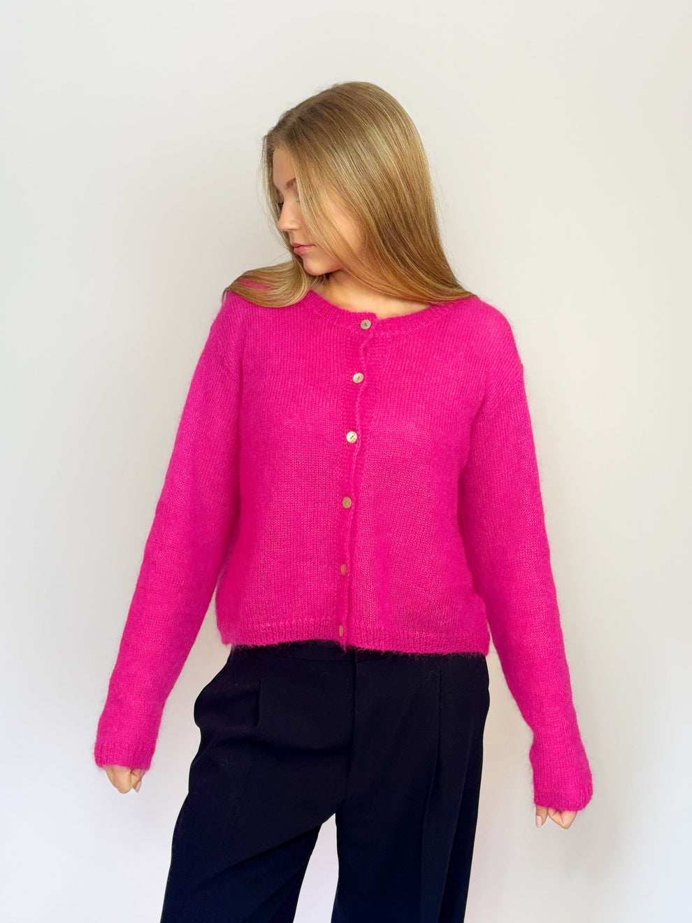 Cardigan O, Think Pink