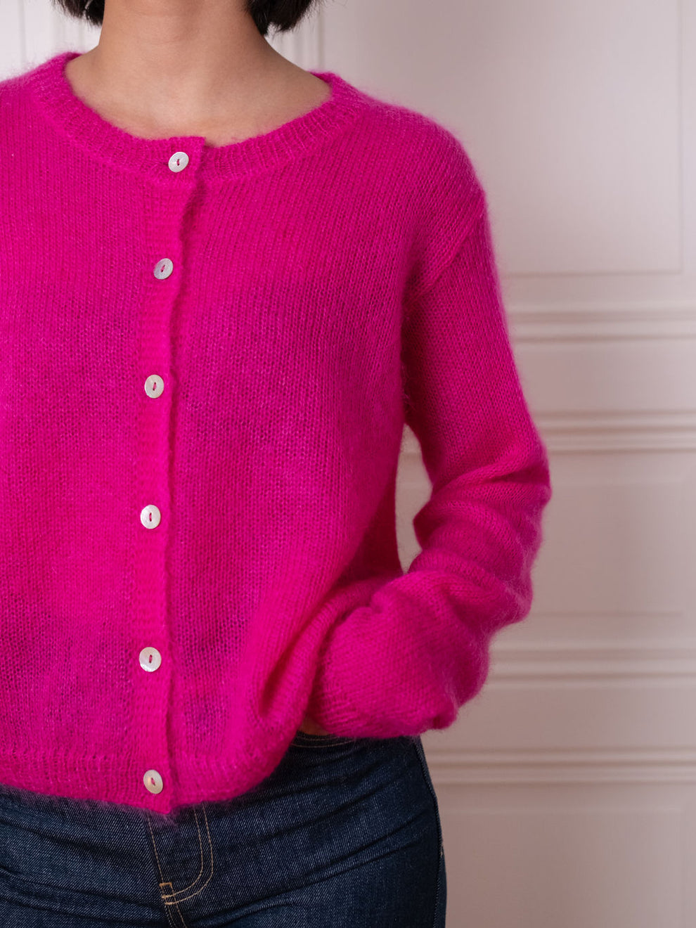 Cardigan O, Think Pink
