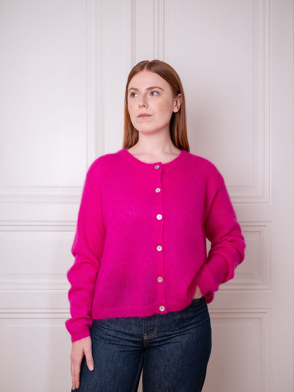Cardigan O, Think Pink