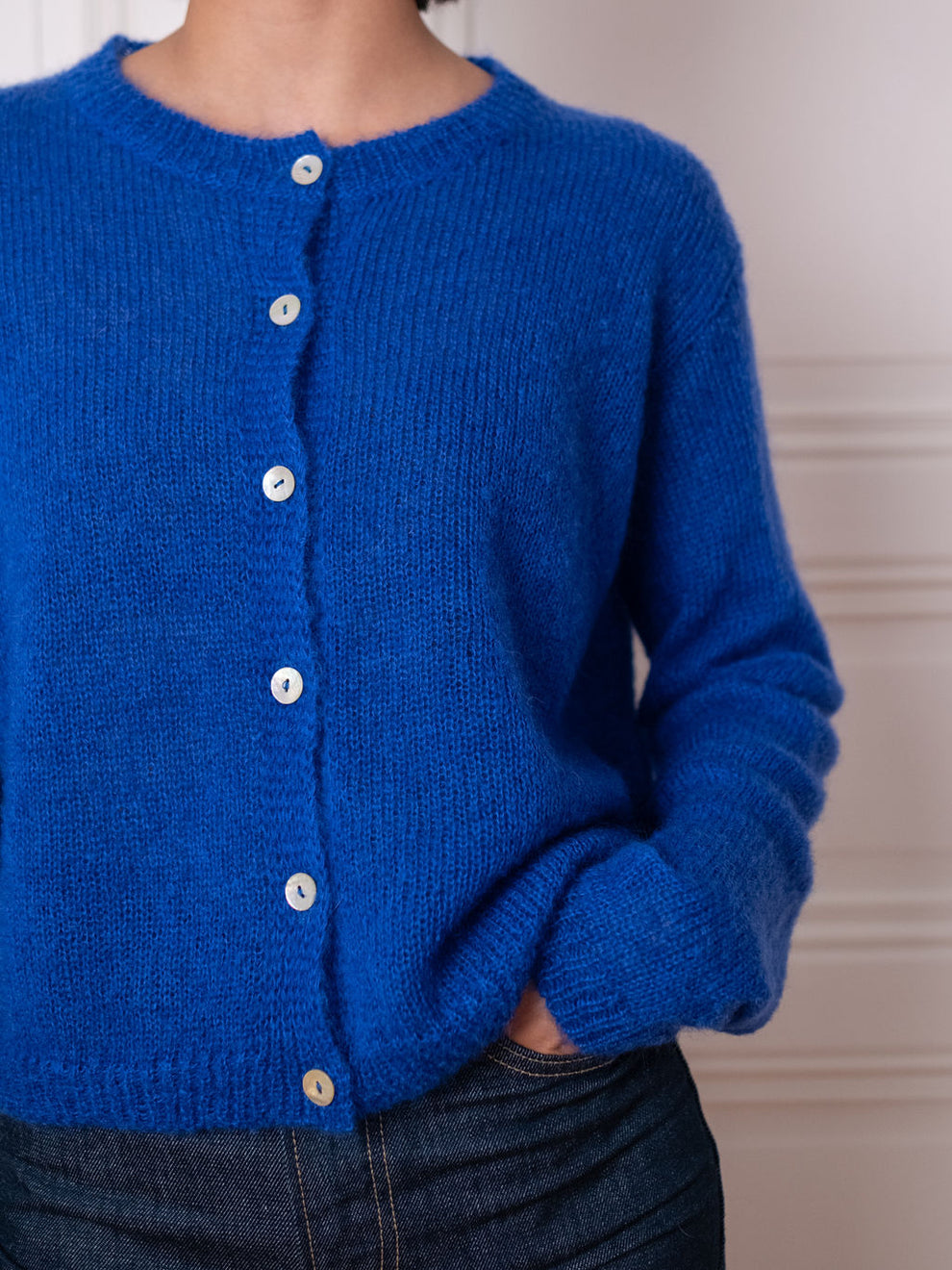Cardigan O, Blue Boost