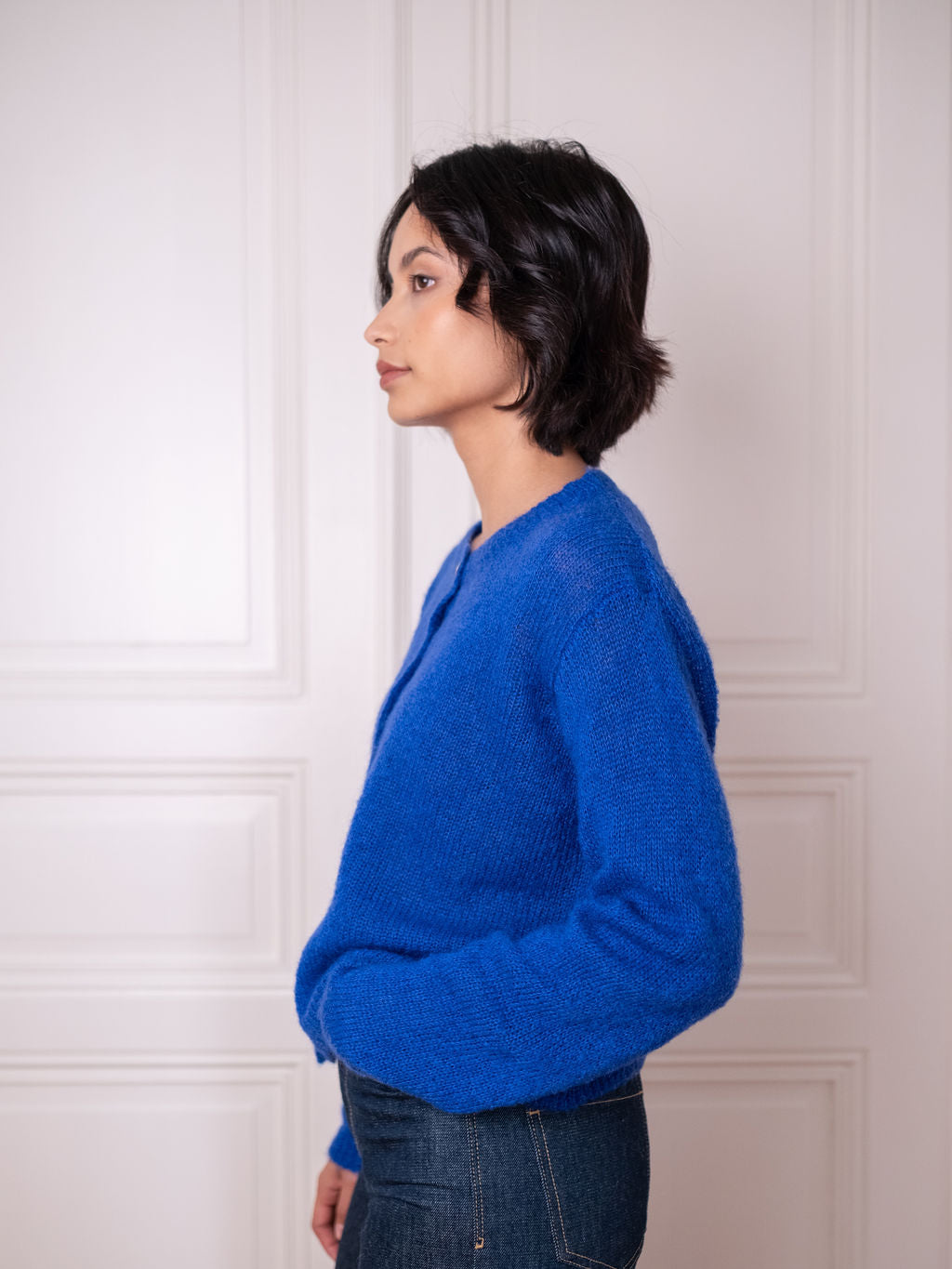 Cardigan O, Blue Boost