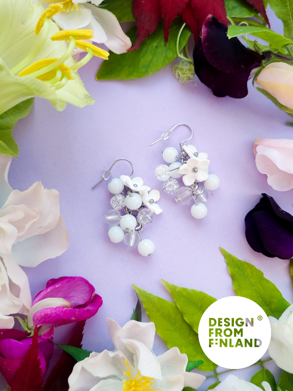 Kuurankukka-korvakorut - pieni