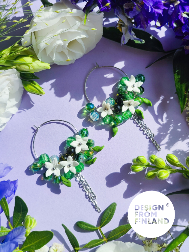 Metsätähti-rengaskorvakorut