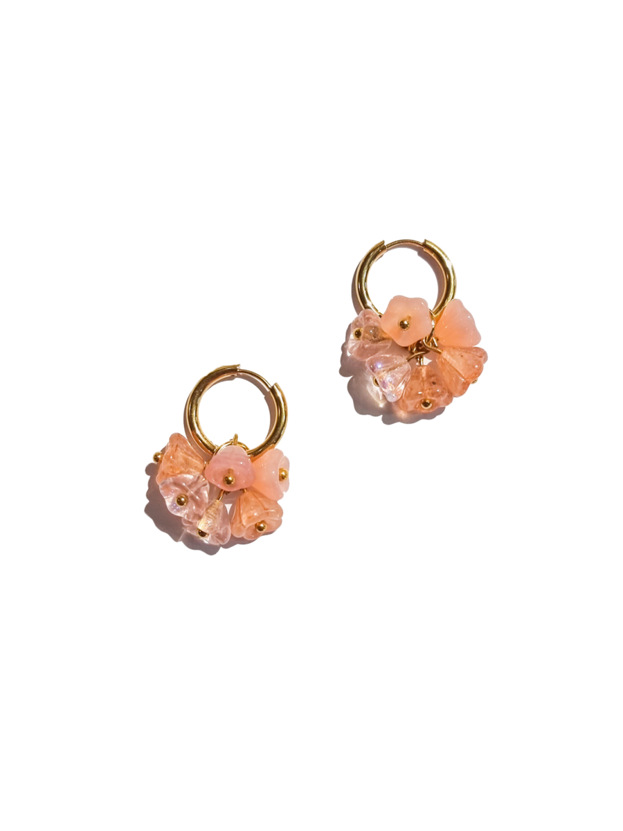 Bouquet of Love 14k gold plated earrings