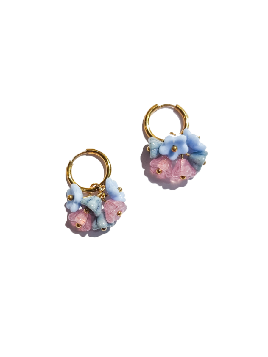 Bouquet of Friendship 14k gold plated earrings