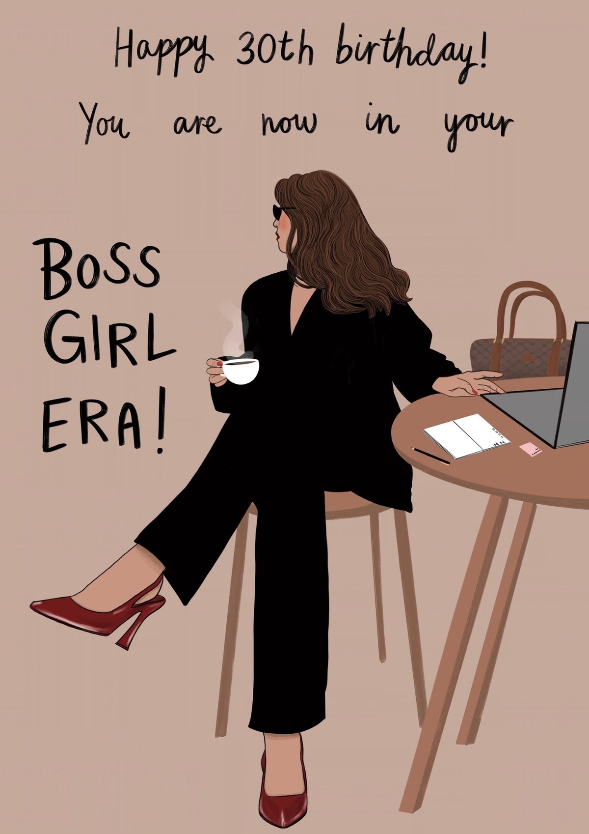 30 Boss Girl Era Postikortti