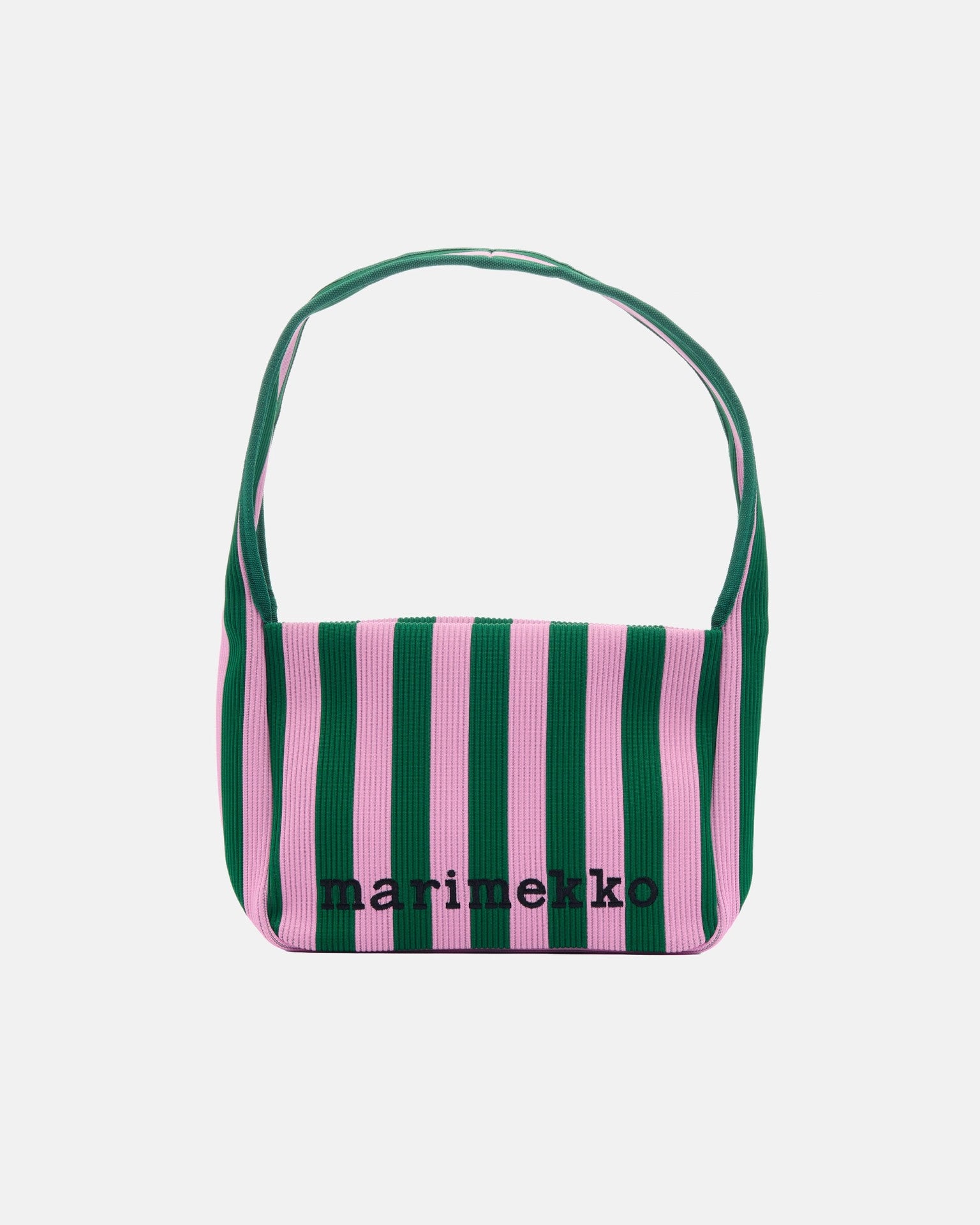 Knitted Merirosvo Olkalaukku, Vihreä/Vaaleanpunainen