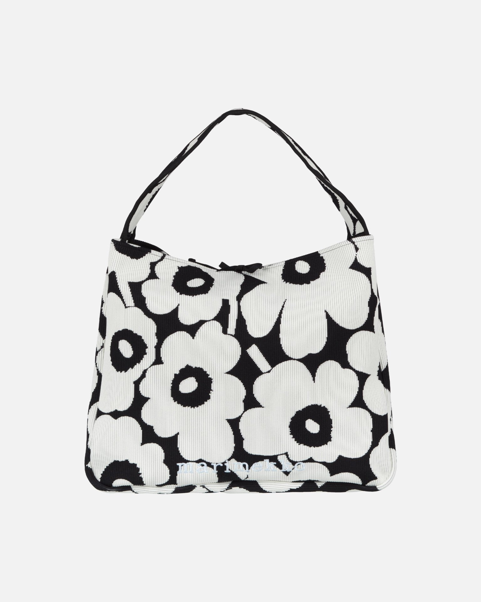 Knitted Bag Large Unikko Shoulder Bag, Black