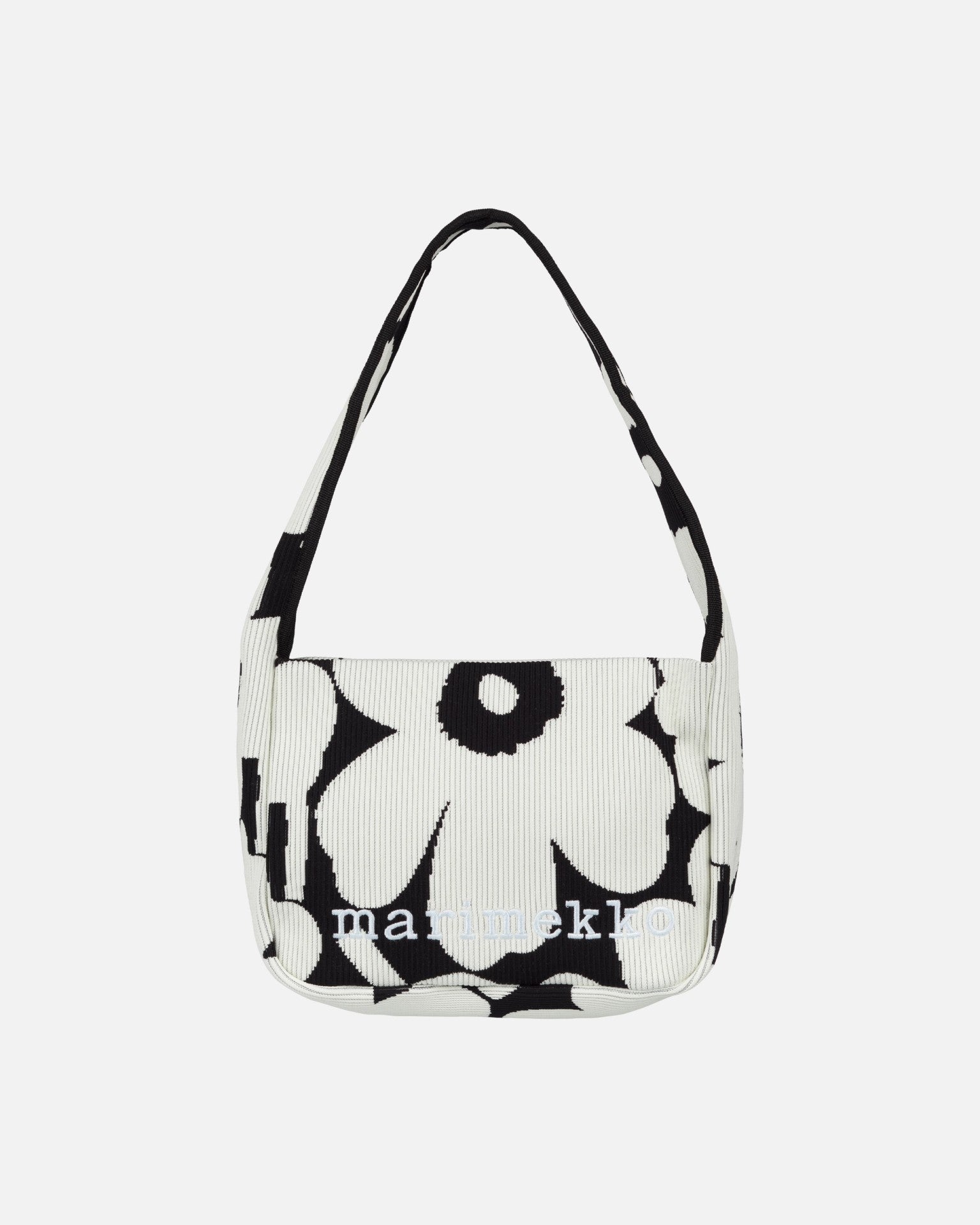 Knitted Shoulderbag Unikko Shoulder bag, Black white