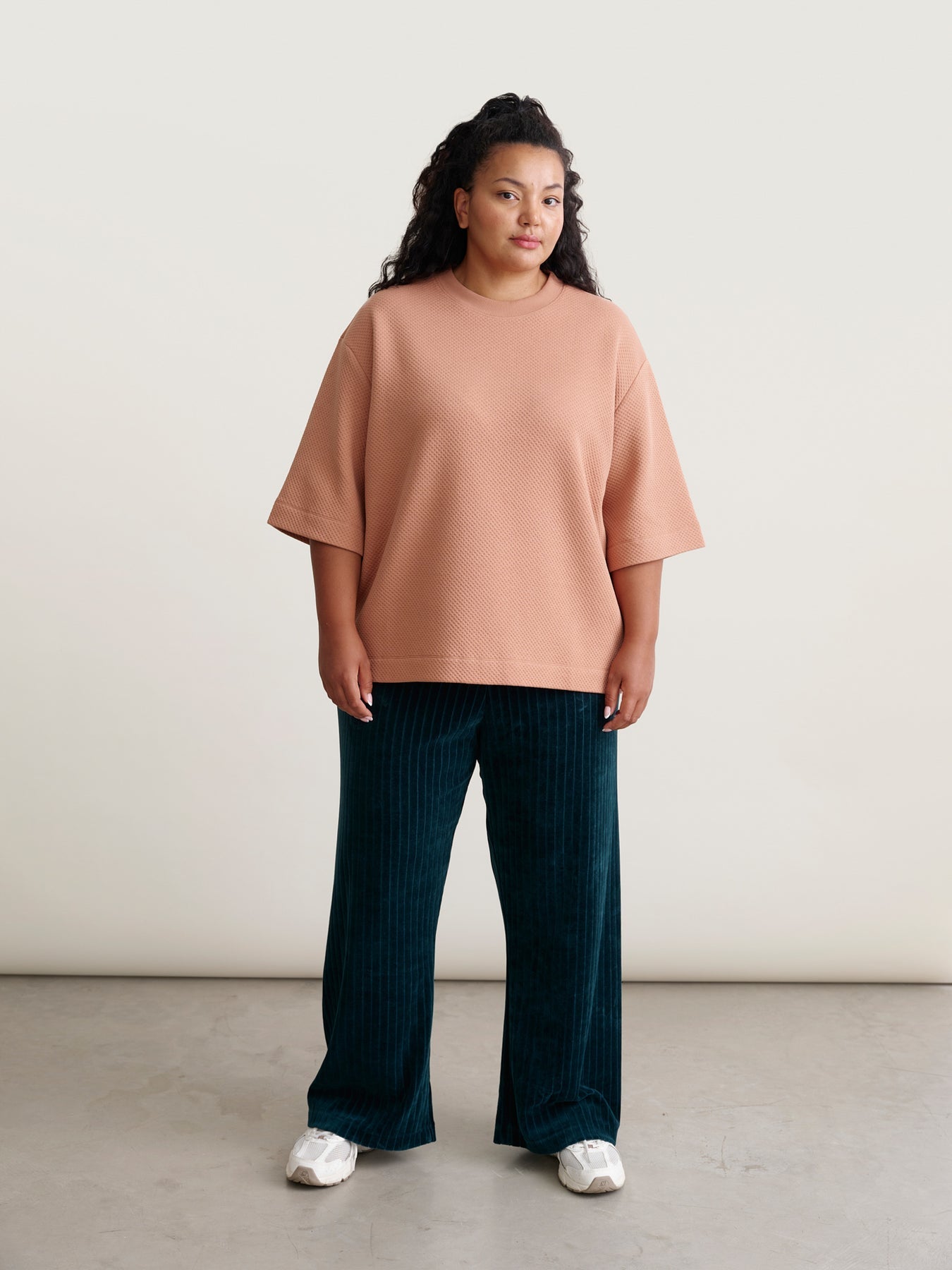 Honeycomb t-paita, nougat