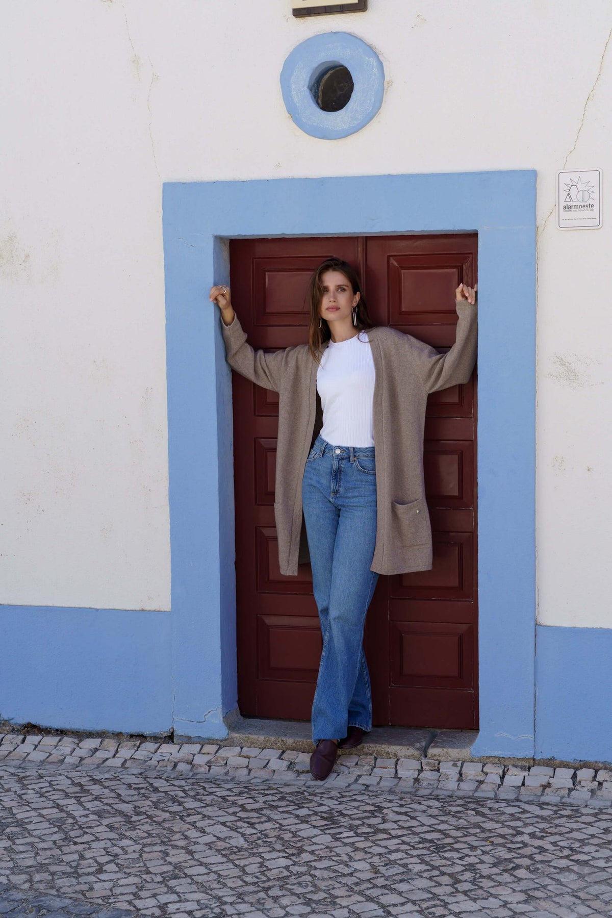 Alma Cardigan, Light Taupe