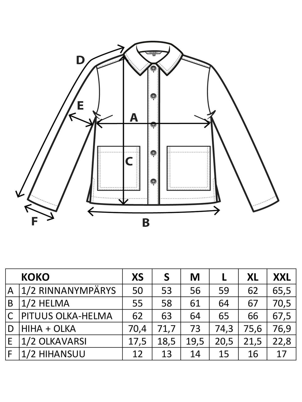 HETA pellavadenimjakku, denimsininen
