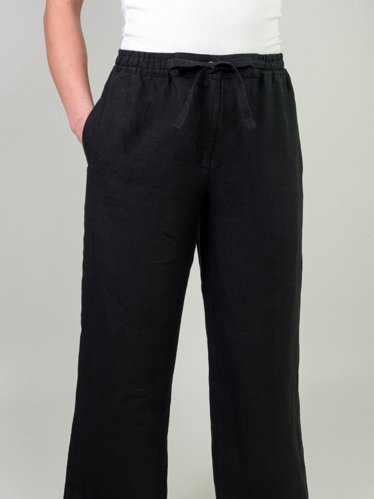 ASTA pellavahousut, musta