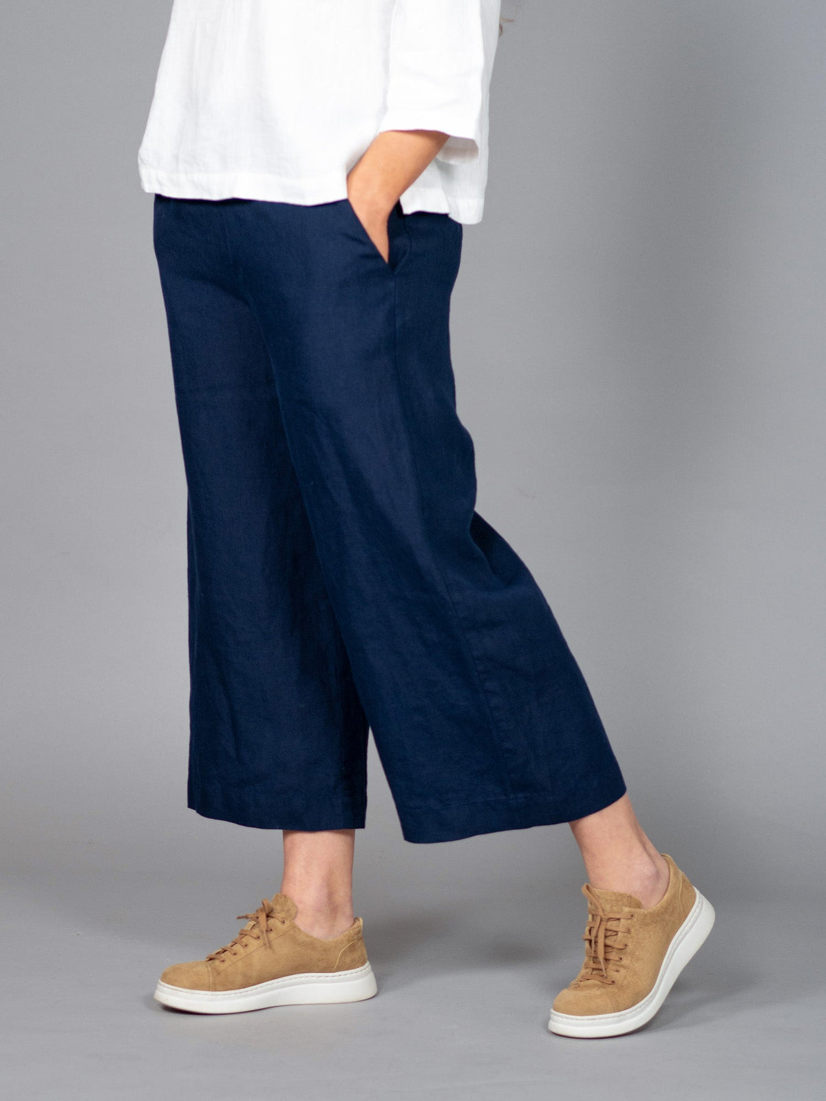 GERDA pellavaculottes, navy