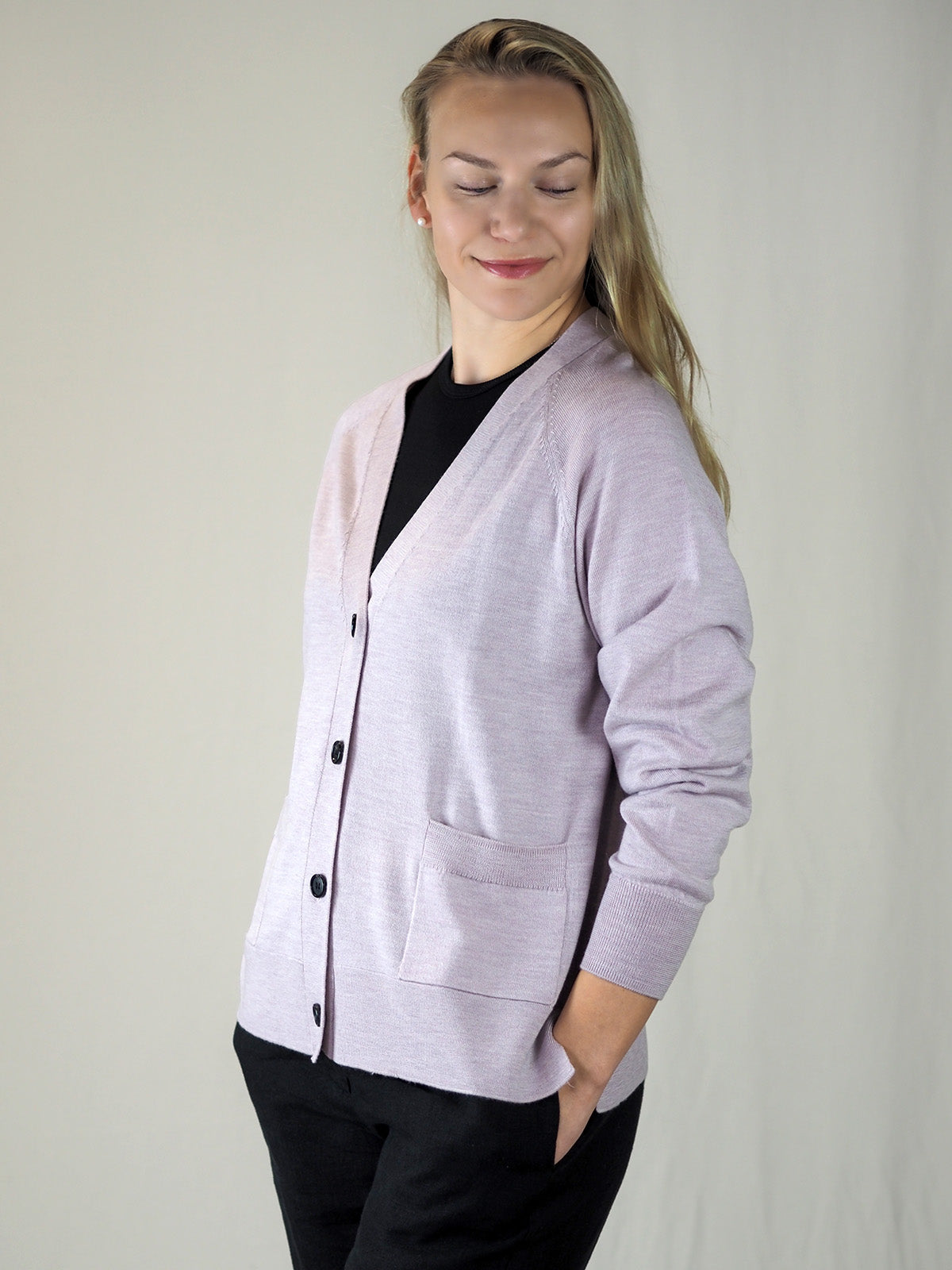 HERMIONE merinovillatakki, blush