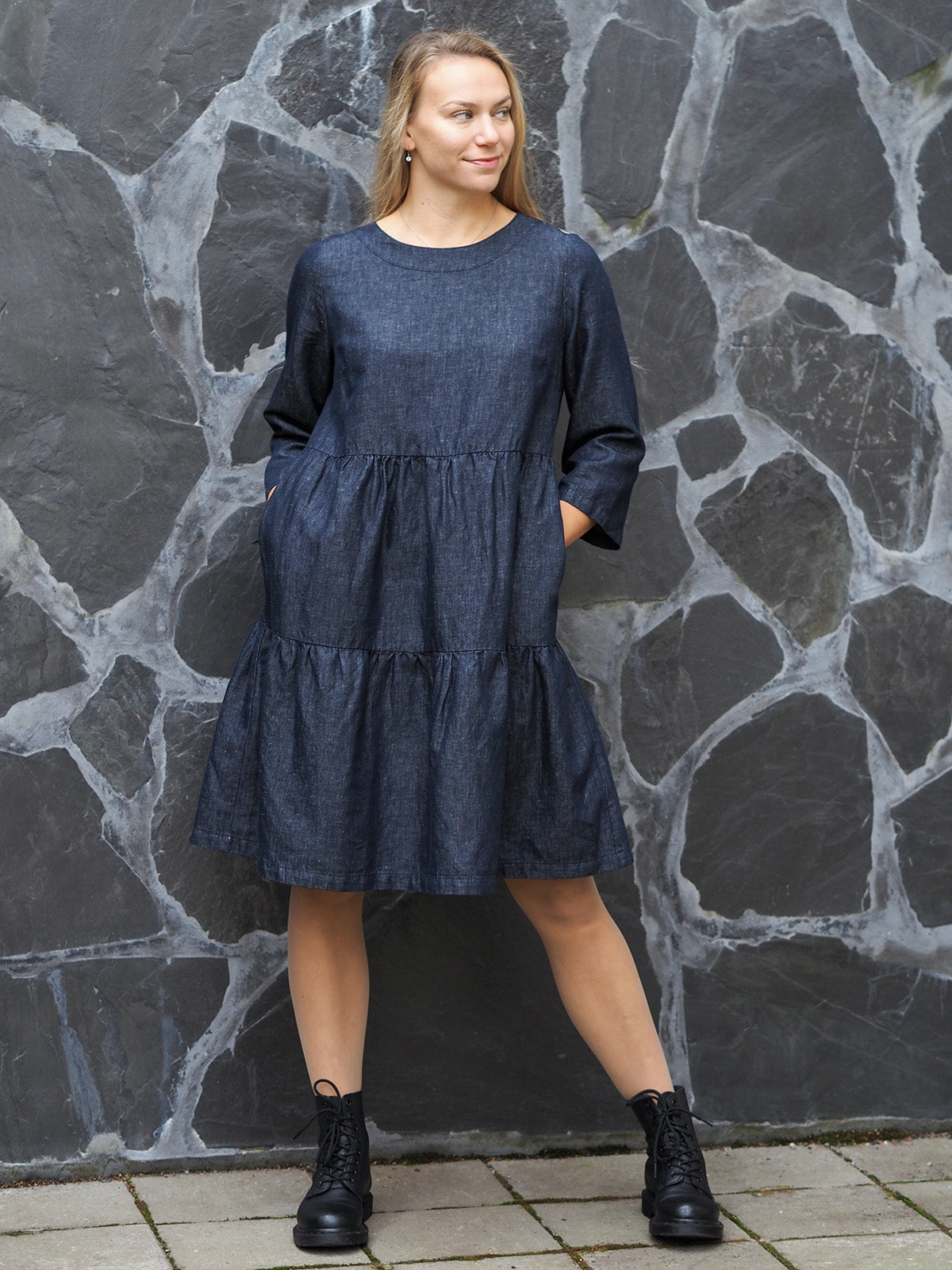 JONNA pellavadenimmekko