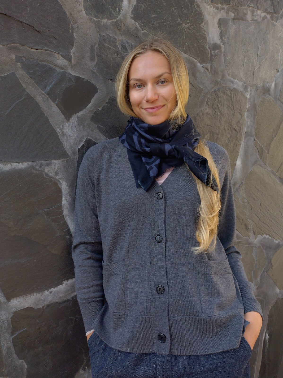 HERMIONE merinovillatakki, Harmaa