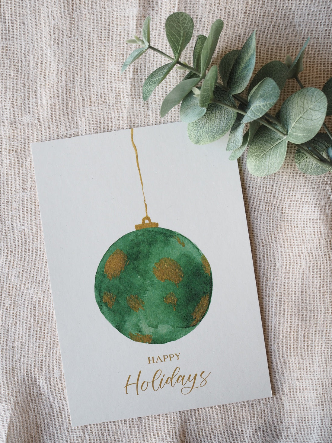 Golden Frost Joulukortti