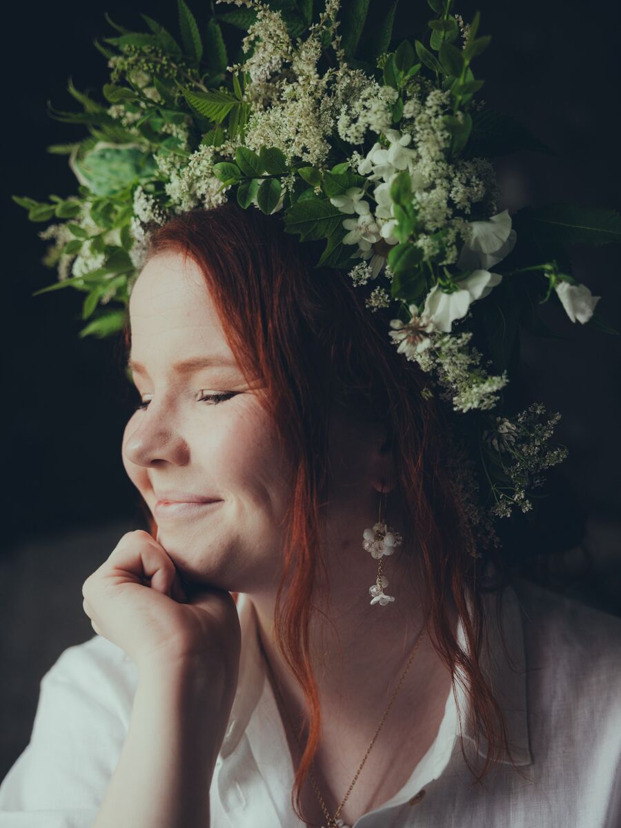 Kuurankukka-rengaskorvakorut