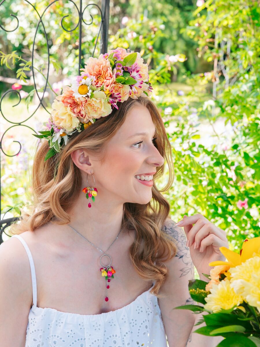 Tulppaani-rengaskorvakorut-pinkki