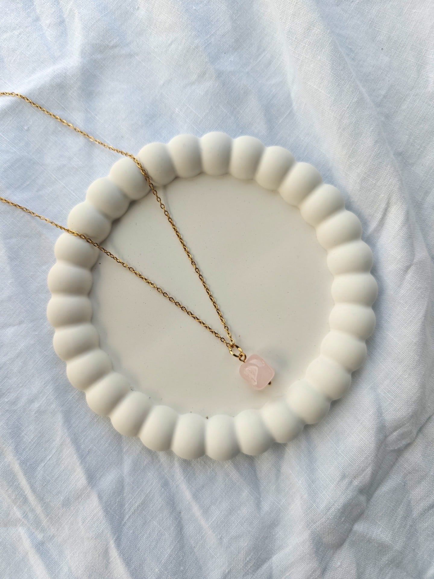 Mineral Vibrations/ Rose Quartz Kaulakoru