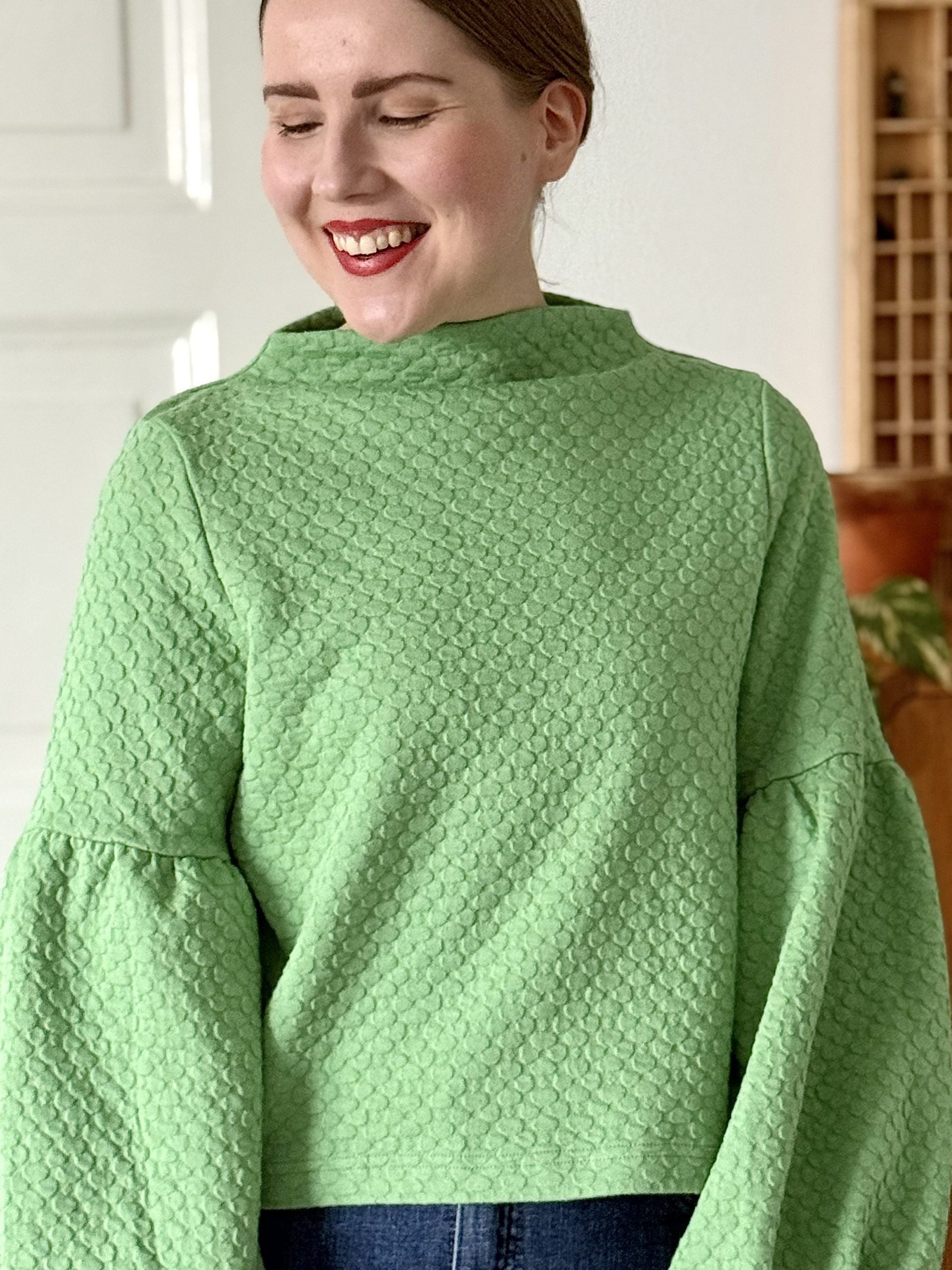 TALVIKKI puuvillapaita, Apila Pistaasi