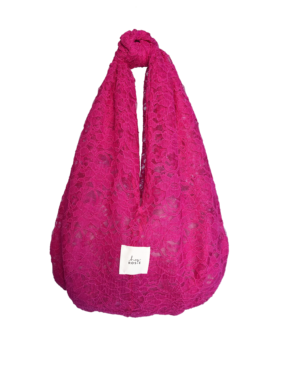 Lace Knot Bag - Think Pink