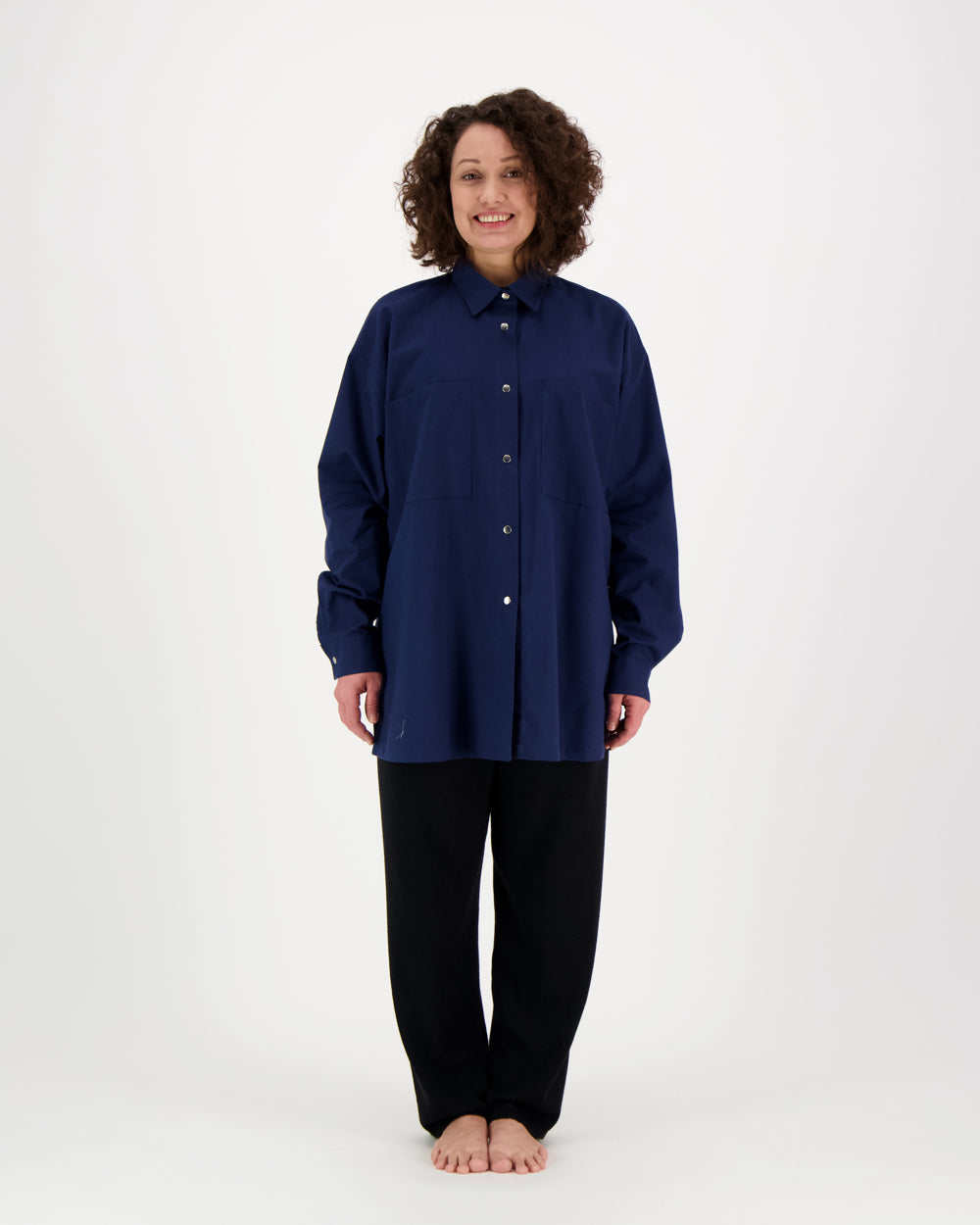 Oversized shirt, Navy