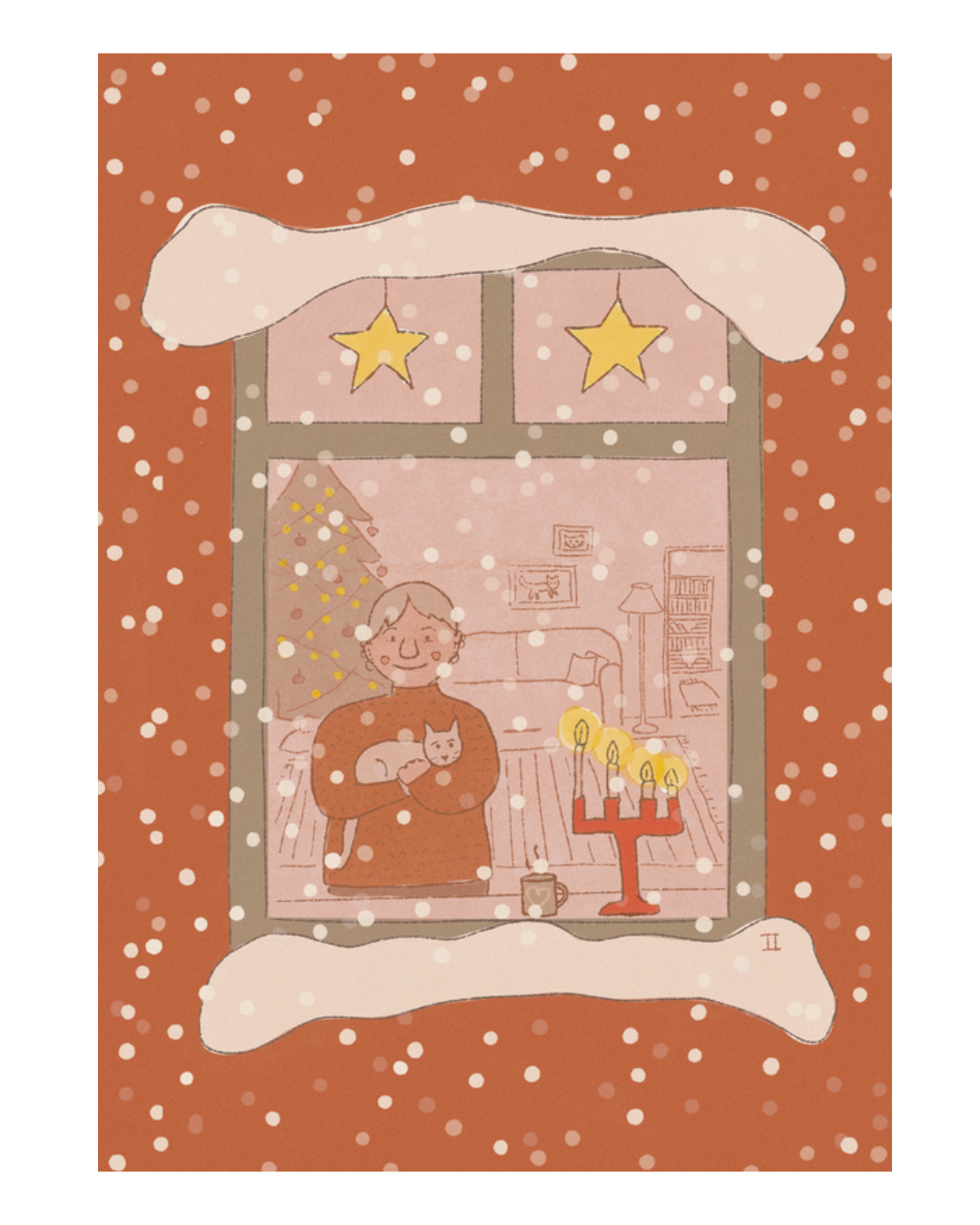 Joulu kaksin Postikortti