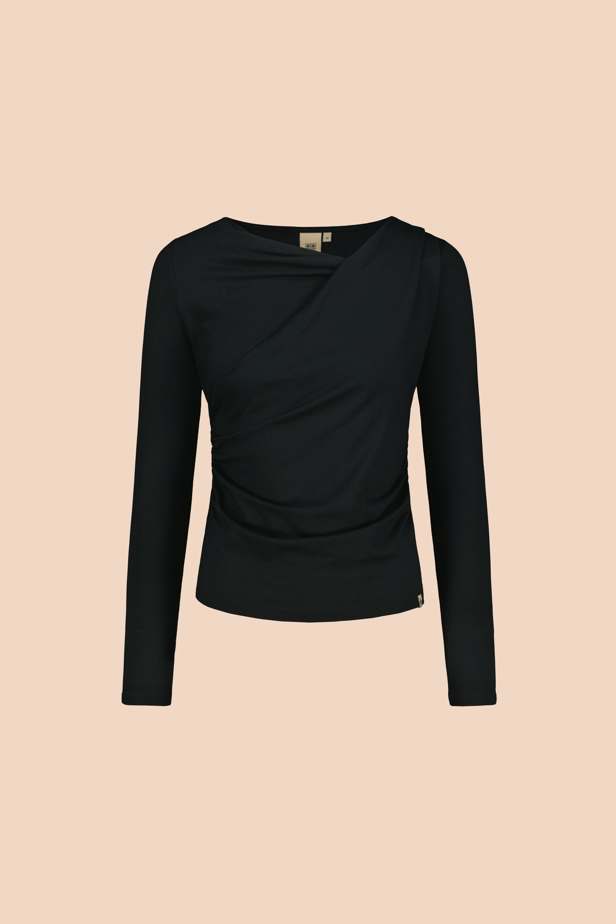 Draped Top, Black