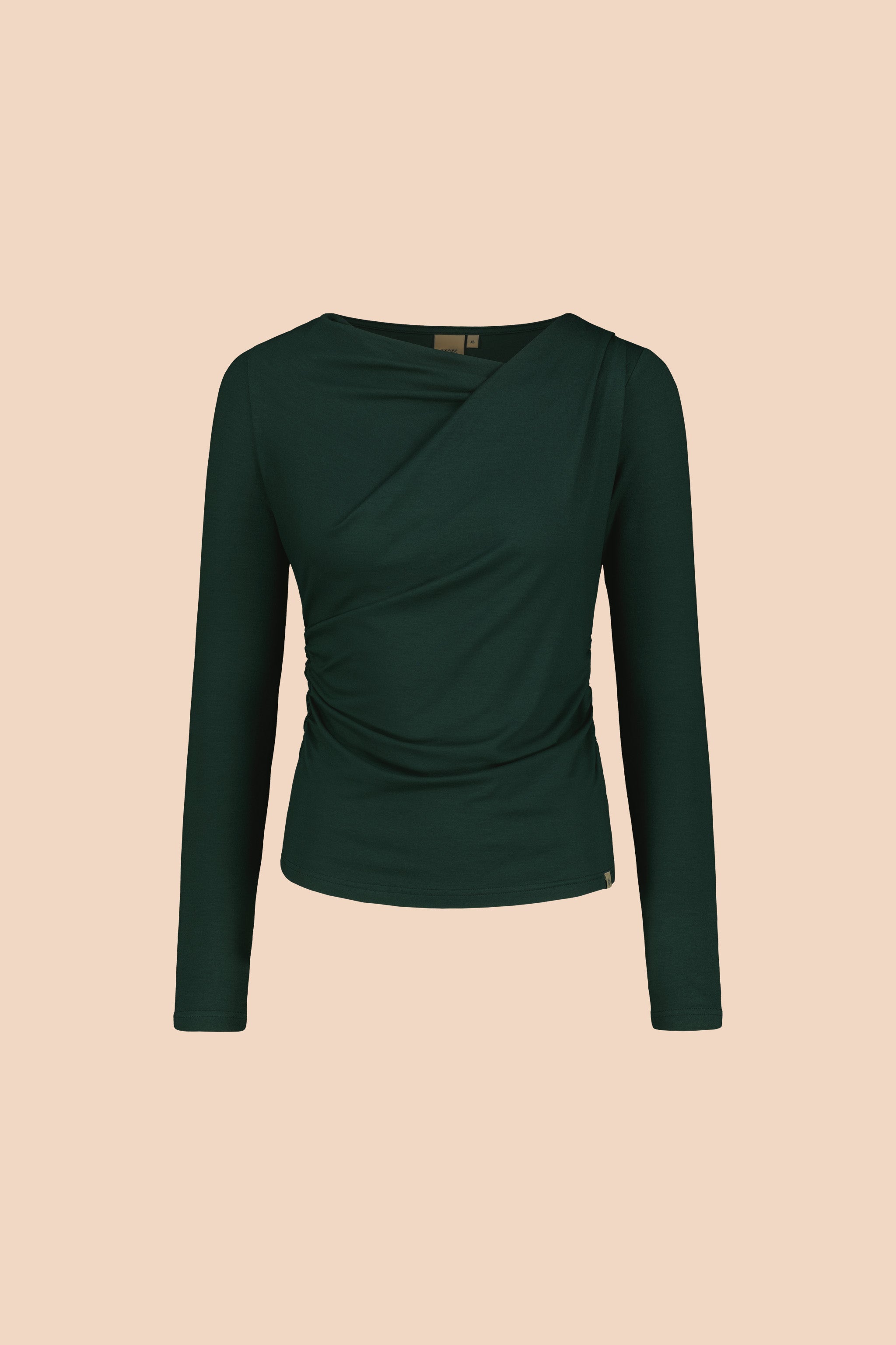 Draped Top, Dark Green