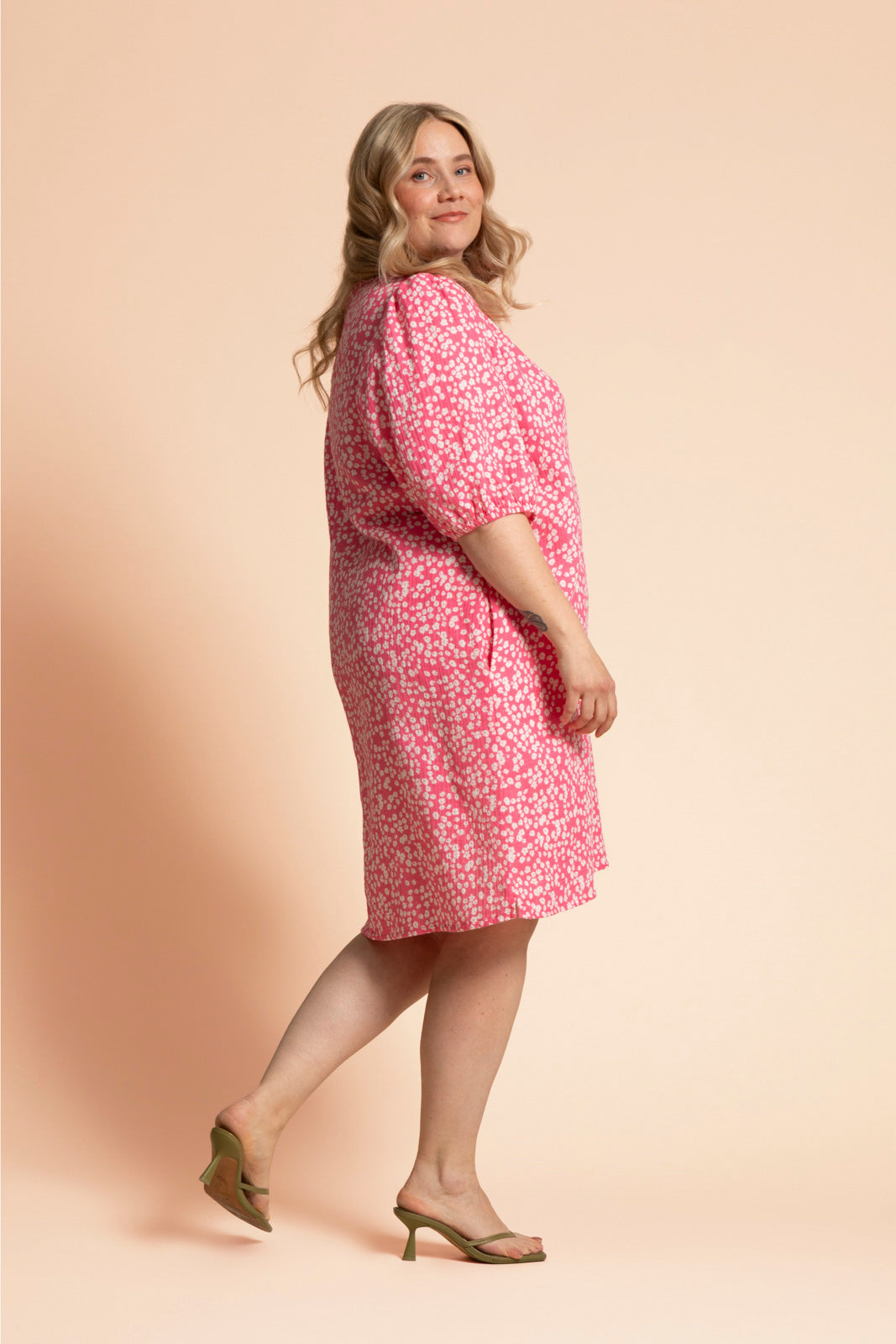 Ease Dress, Flora Pink