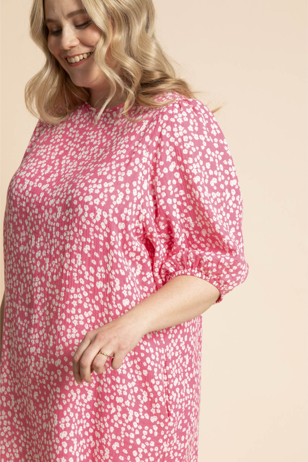 Ease Dress, Flora Pink