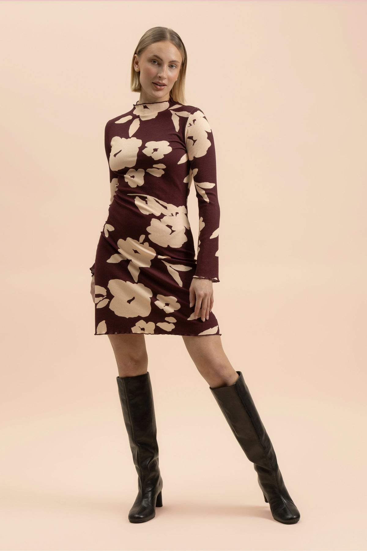 Rib Flare Mekko, Windflower Plum