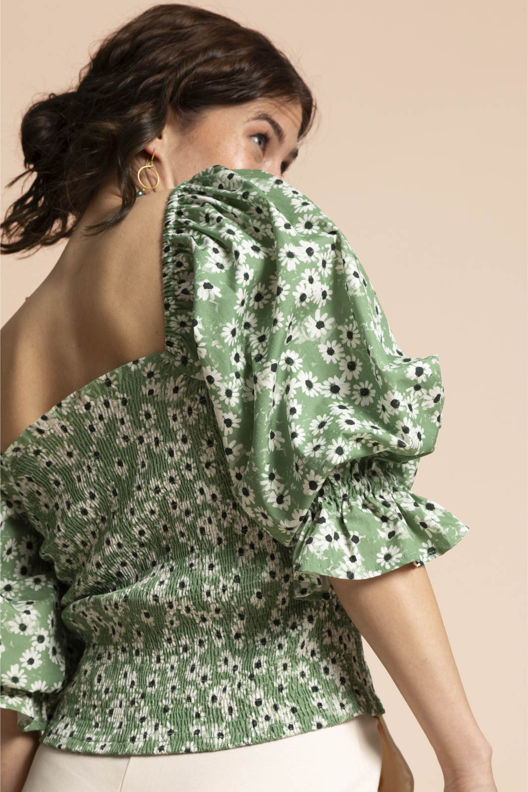 Smock Blouse, Daisy Sage