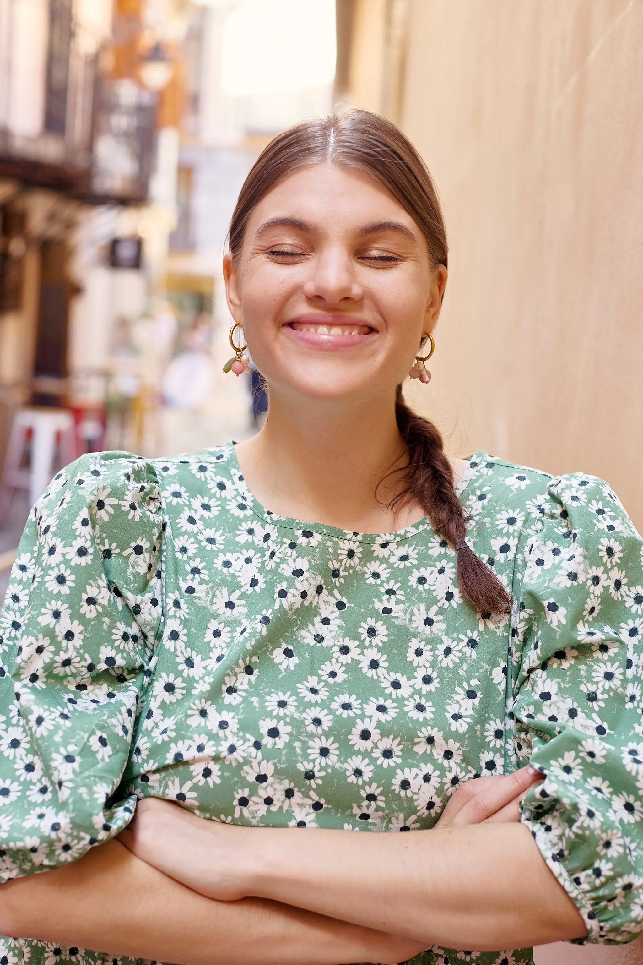 Tiered Midi Dress, Daisy Sage